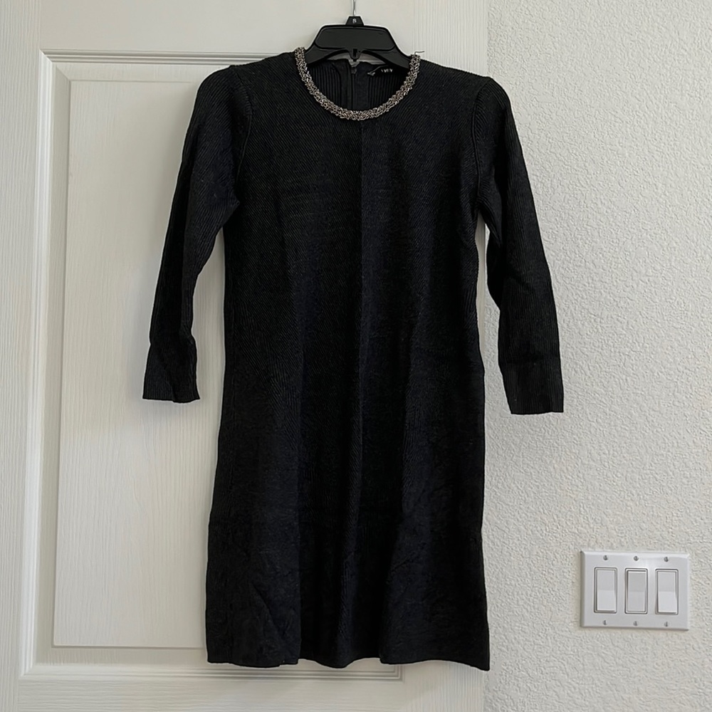 Zara Knit Dress with neck beading